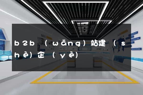 b2b網(wǎng)站建設(shè)企業(yè)