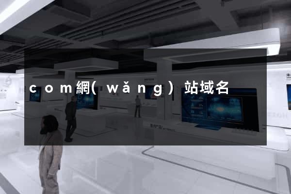 com網(wǎng)站域名