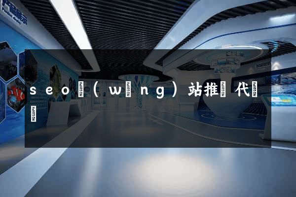 seo網(wǎng)站推廣代運營