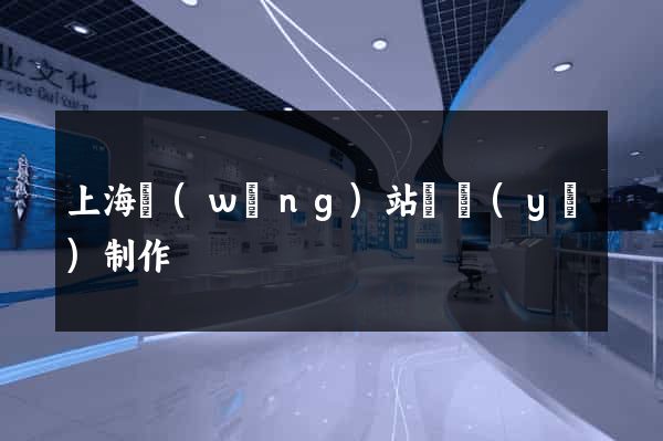 上海網(wǎng)站專業(yè)制作