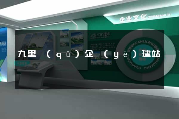 九里區(qū)企業(yè)建站