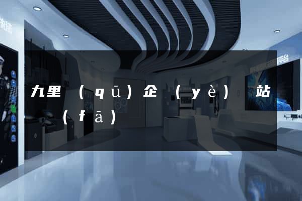 九里區(qū)企業(yè)網站開發(fā)