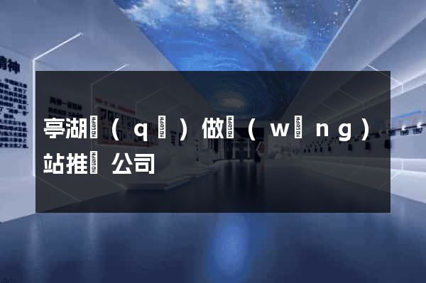 亭湖區(qū)做網(wǎng)站推廣公司