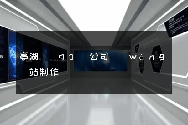 亭湖區(qū)公司網(wǎng)站制作