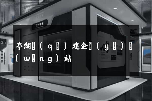 亭湖區(qū)建企業(yè)網(wǎng)站