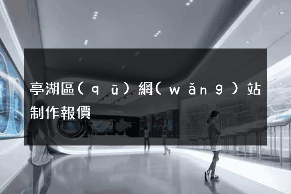 亭湖區(qū)網(wǎng)站制作報價