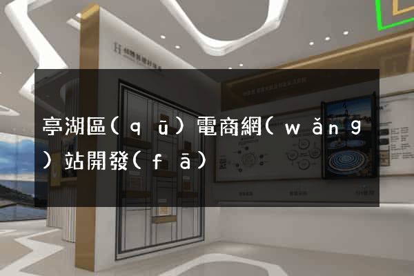 亭湖區(qū)電商網(wǎng)站開發(fā)