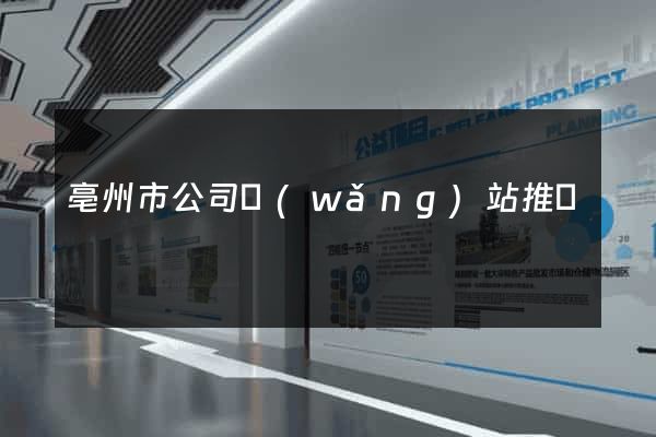亳州市公司網(wǎng)站推廣