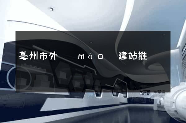 亳州市外貿(mào)建站推廣