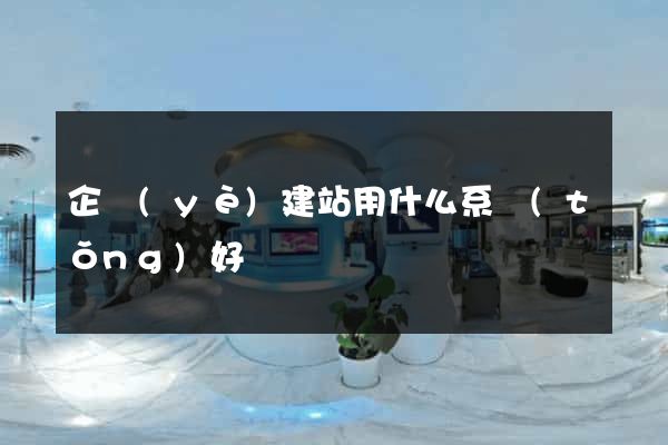 企業(yè)建站用什么系統(tǒng)好