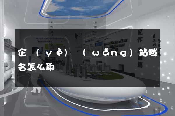 企業(yè)網(wǎng)站域名怎么取