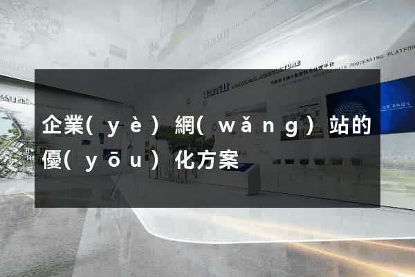 企業(yè)網(wǎng)站的優(yōu)化方案