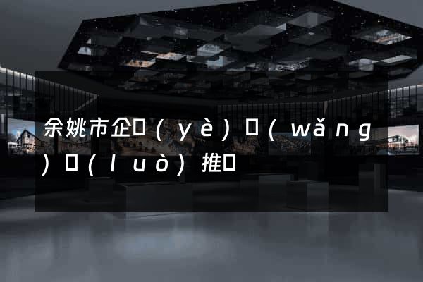 余姚市企業(yè)網(wǎng)絡(luò)推廣