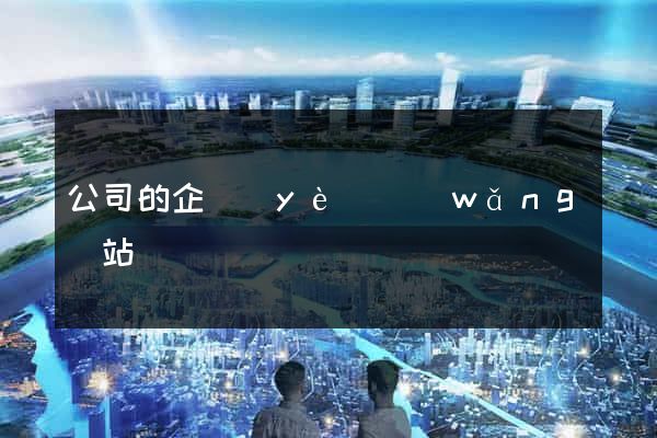 公司的企業(yè)網(wǎng)站