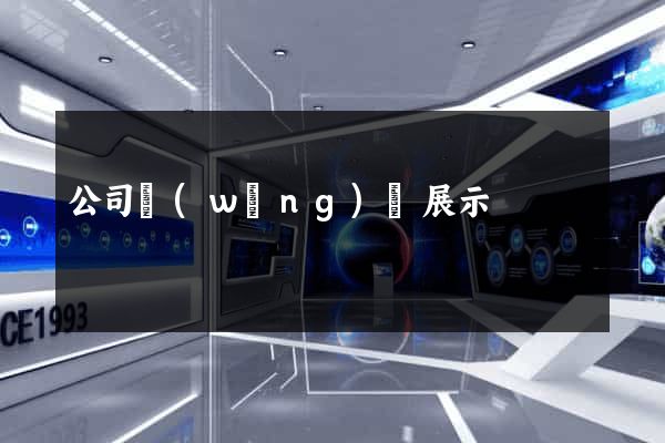 公司網(wǎng)頁展示