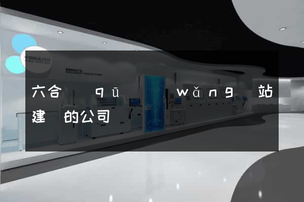 六合區(qū)網(wǎng)站建設的公司