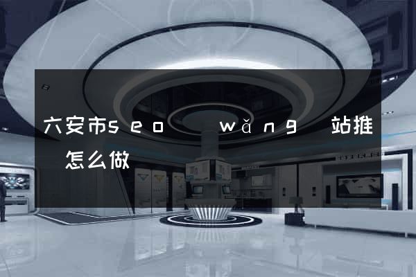 六安市seo網(wǎng)站推廣怎么做