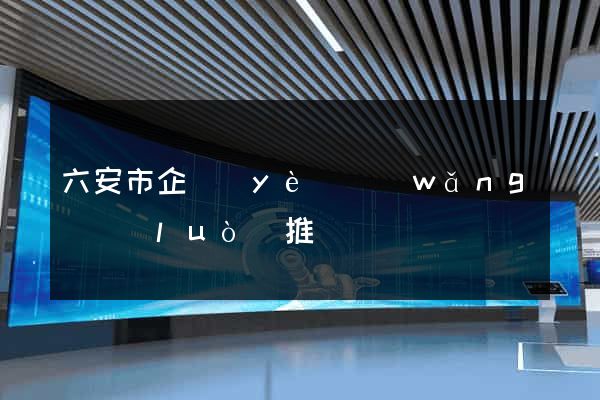 六安市企業(yè)網(wǎng)絡(luò)推廣