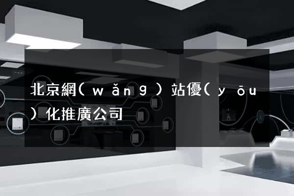 北京網(wǎng)站優(yōu)化推廣公司