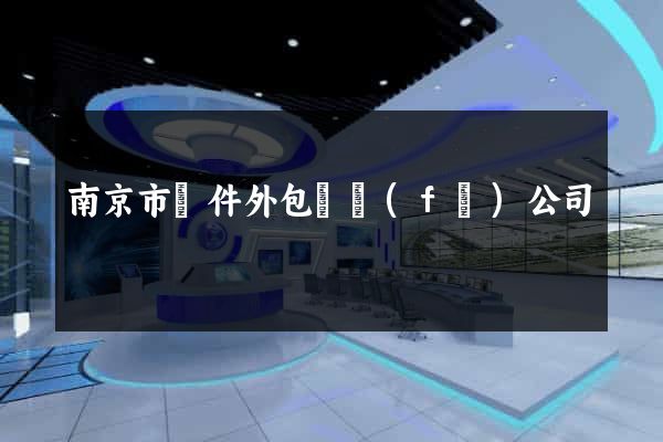 南京市軟件外包開發(fā)公司