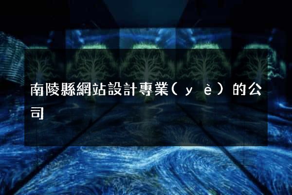 南陵縣網站設計專業(yè)的公司