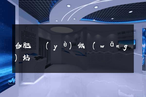 合肥專業(yè)做網(wǎng)站