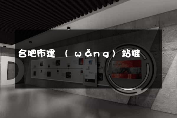 合肥市建網(wǎng)站推廣