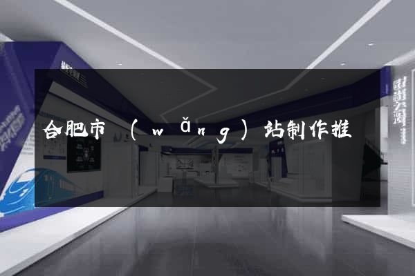 合肥市網(wǎng)站制作推廣