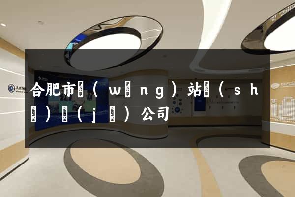 合肥市網(wǎng)站設(shè)計(jì)公司