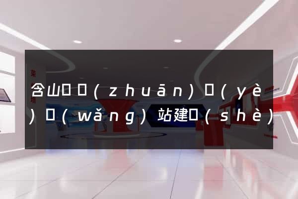 含山縣專(zhuān)業(yè)網(wǎng)站建設(shè)