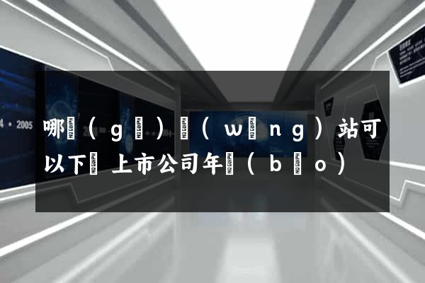 哪個(gè)網(wǎng)站可以下載上市公司年報(bào)