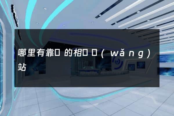 哪里有靠譜的相親網(wǎng)站