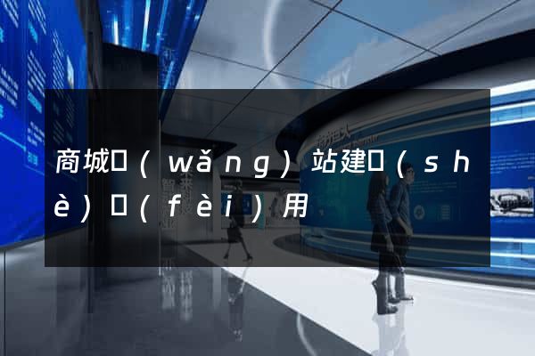 商城網(wǎng)站建設(shè)費(fèi)用