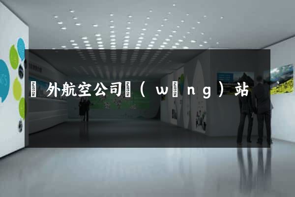 國外航空公司網(wǎng)站