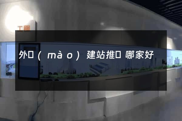 外貿(mào)建站推廣哪家好