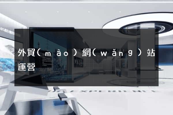 外貿(mào)網(wǎng)站運營