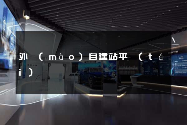 外貿(mào)自建站平臺(tái)