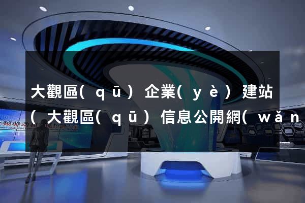 大觀區(qū)企業(yè)建站(大觀區(qū)信息公開網(wǎng))