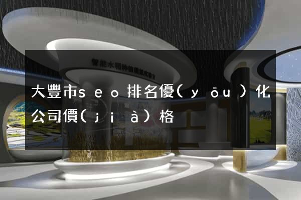 大豐市seo排名優(yōu)化公司價(jià)格