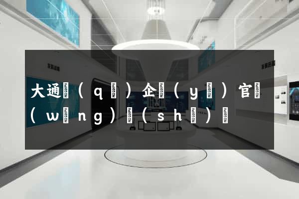 大通區(qū)企業(yè)官網(wǎng)設(shè)計