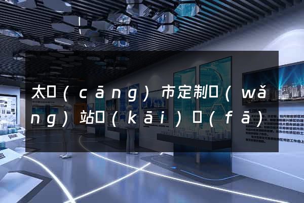 太倉(cāng)市定制網(wǎng)站開(kāi)發(fā)