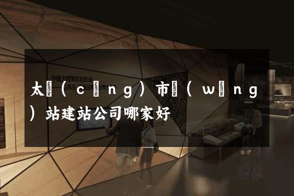 太倉(cāng)市網(wǎng)站建站公司哪家好