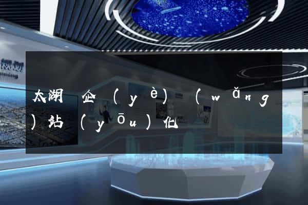 太湖縣企業(yè)網(wǎng)站優(yōu)化