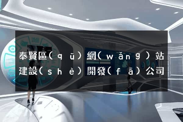 奉賢區(qū)網(wǎng)站建設(shè)開發(fā)公司