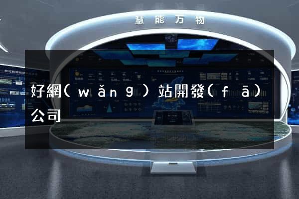 好網(wǎng)站開發(fā)公司