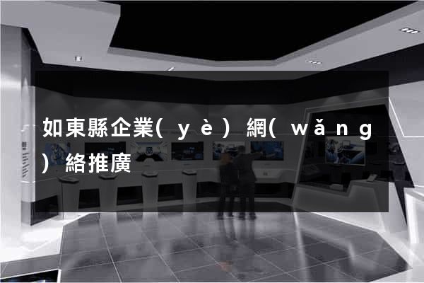 如東縣企業(yè)網(wǎng)絡推廣