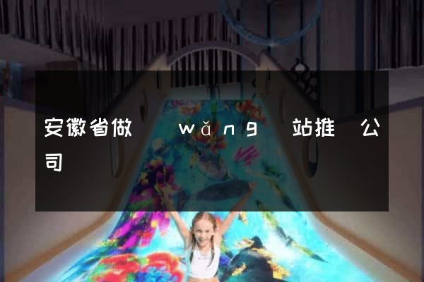 安徽省做網(wǎng)站推廣公司