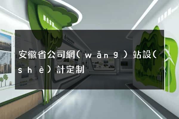 安徽省公司網(wǎng)站設(shè)計定制
