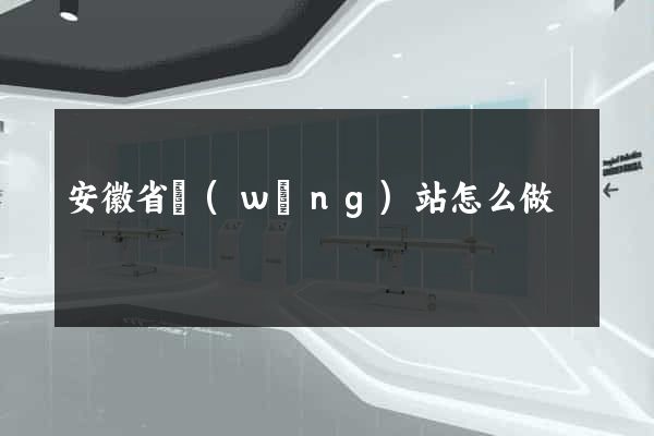 安徽省網(wǎng)站怎么做