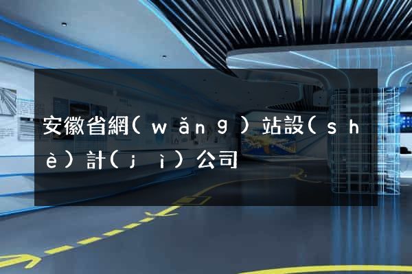 安徽省網(wǎng)站設(shè)計(jì)公司